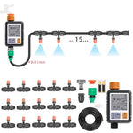 Automatic irrigation system with mist cooling