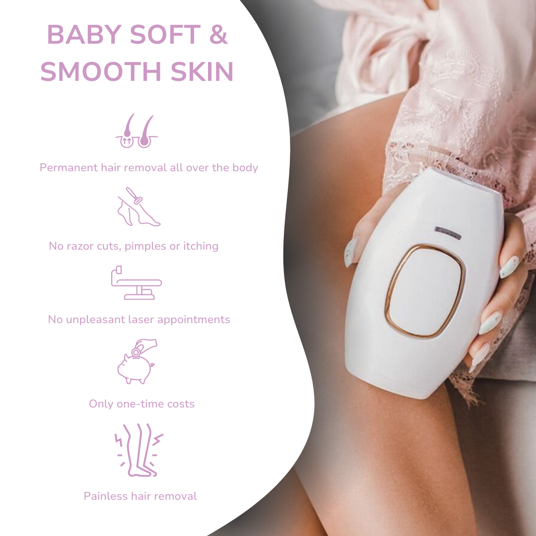 Gentle IPL Hair Removal – Painless At-Home Device