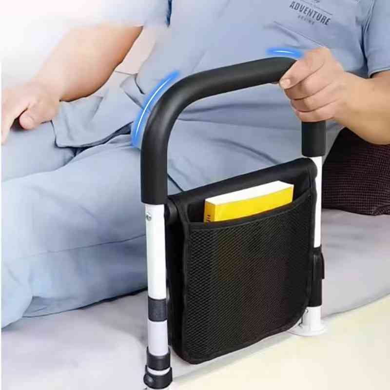 Adjustable Bedside Supports for Seniors with Non-Slip and Storage