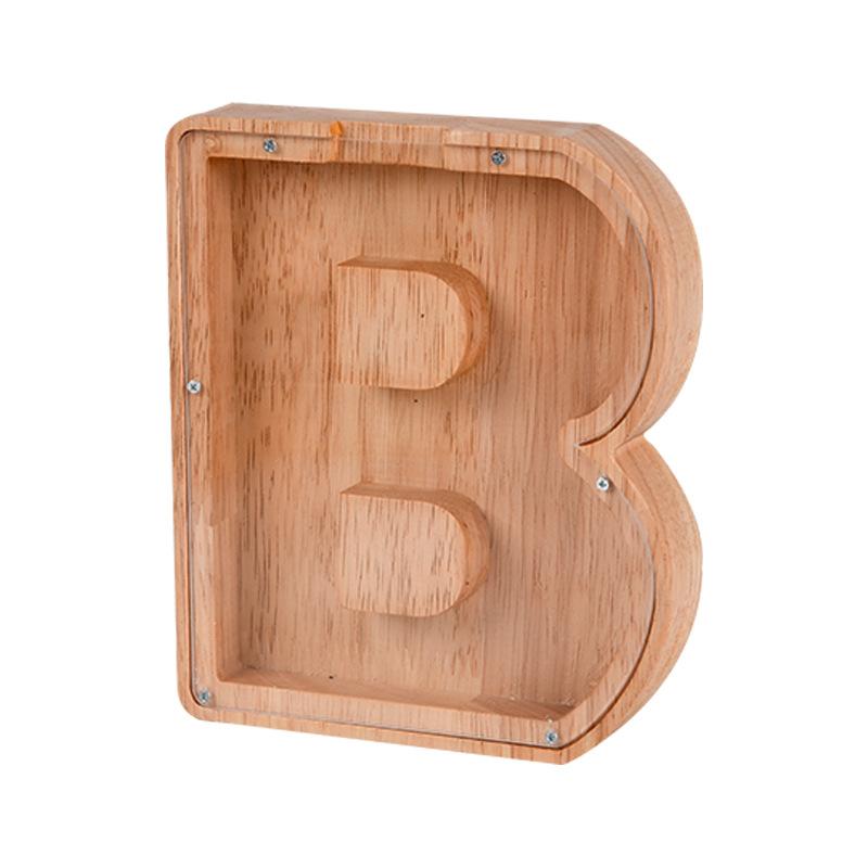 26-letter piggy bank from English