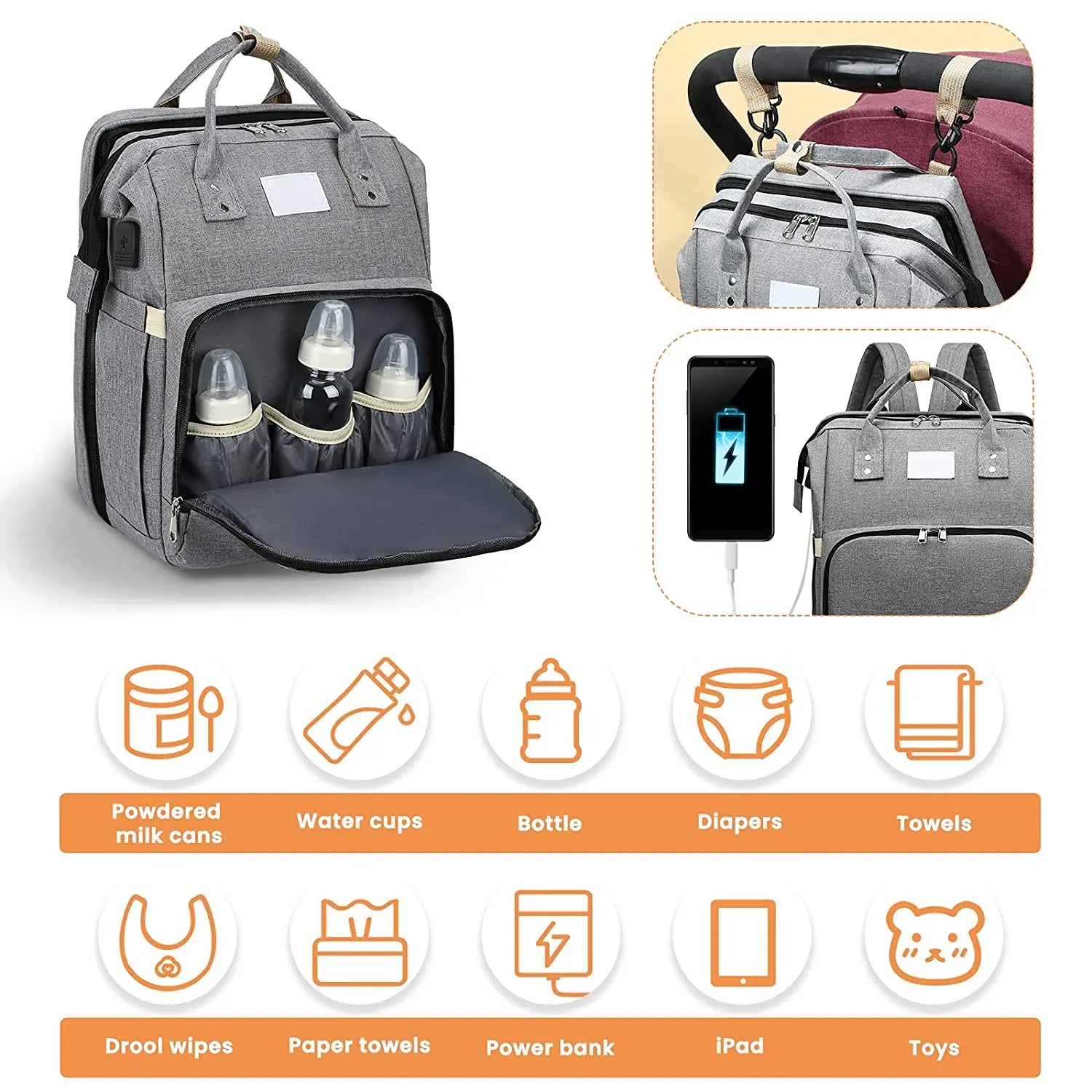 Multifunktionaler Baby-Rucksack - Stilvoll und Praktisch