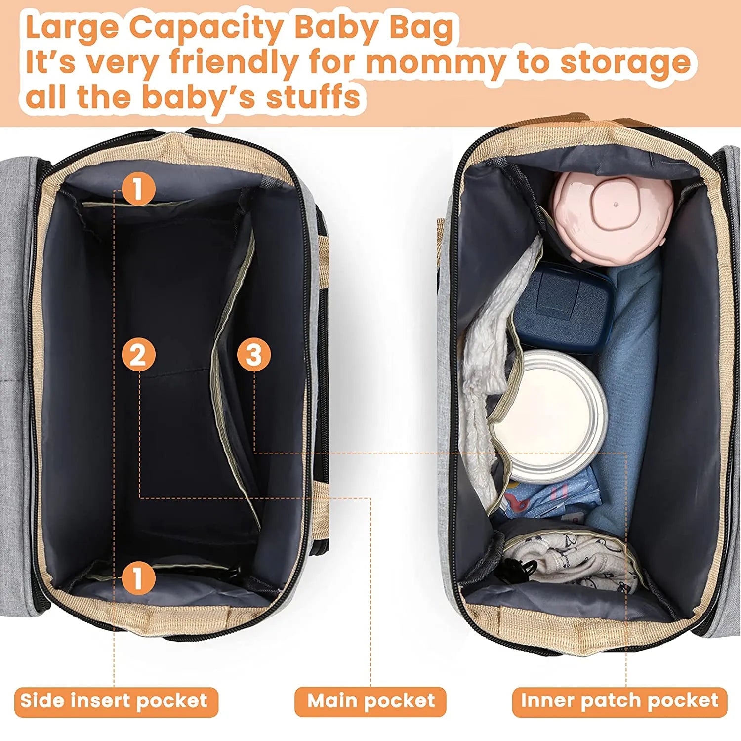 Multifunktionaler Baby-Rucksack - Stilvoll und Praktisch