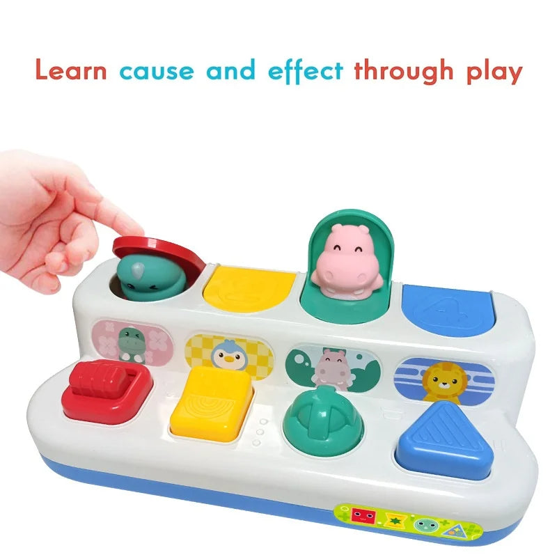 Knopfspielzeug für Babys - Drücken und Drehen für Spaß