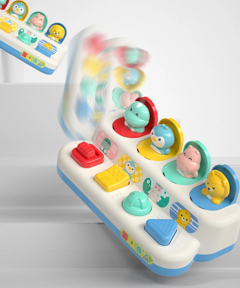 Knopfspielzeug für Babys - Drücken und Drehen für Spaß