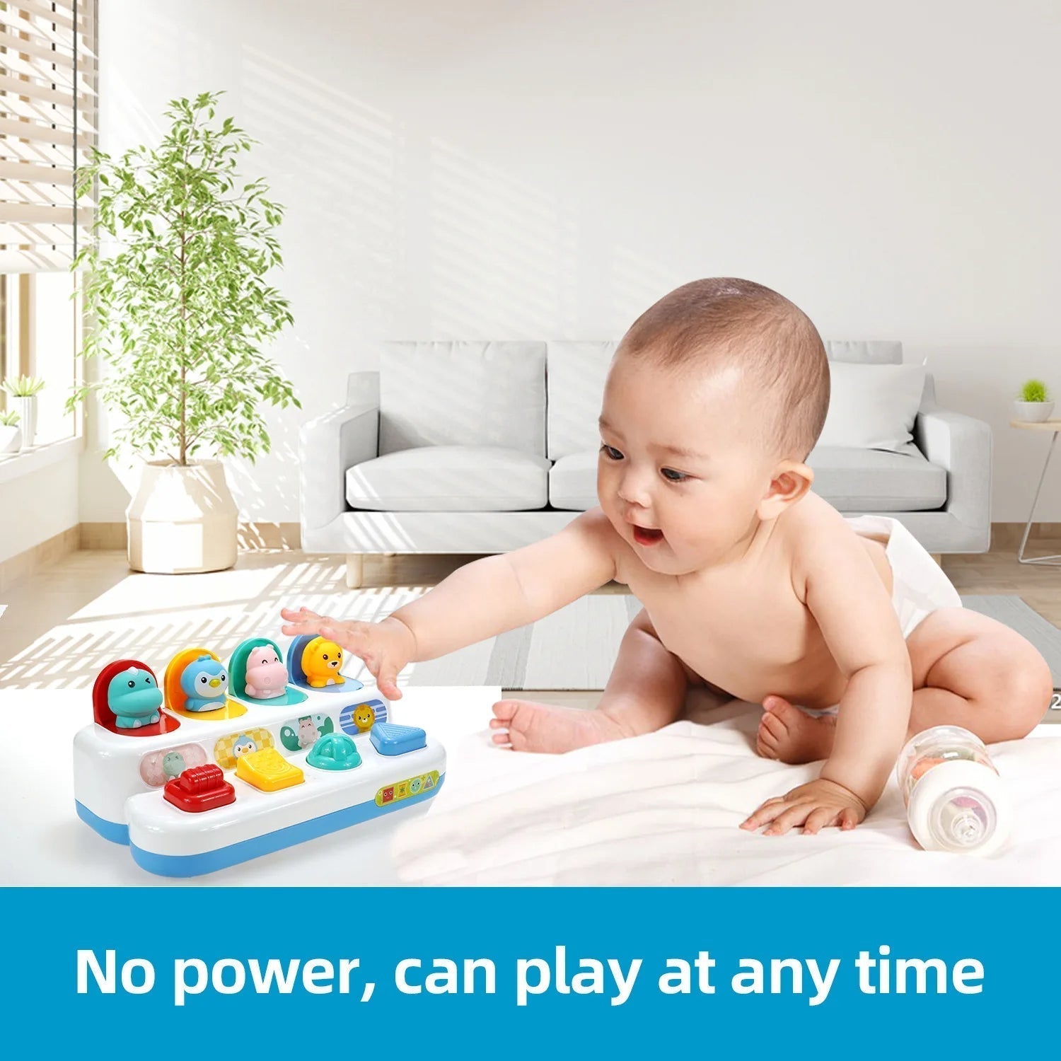 Knopfspielzeug für Babys - Drücken und Drehen für Spaß