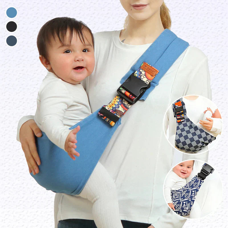 Comfortable baby carrier with adjustable shoulder strap