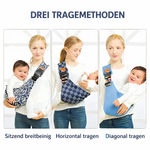 Comfortable baby carrier with adjustable shoulder strap