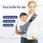 Comfortable baby carrier with adjustable shoulder strap