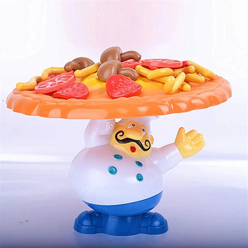 Pizza Balance Spiel - Halte die Pizza im Gleichgewicht