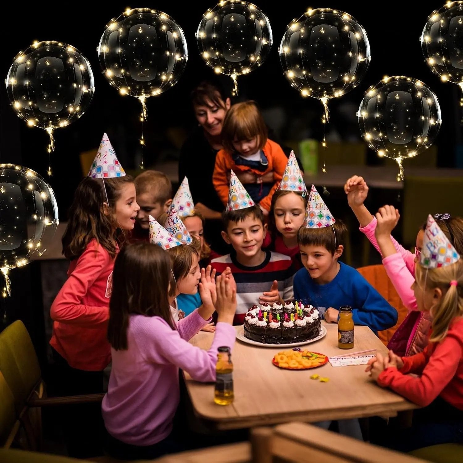 Luftballons mit 10 Stück | Warmweißes Licht für stimmungsvolle Anlässe | Batteriebetrieben