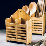 Bamboo Cutlery Holder