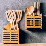 Bamboo Cutlery Holder