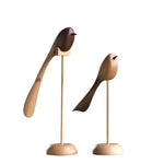 Elegant Wooden Sculptures in Scandinavian Style – Set of 2 for Your Home