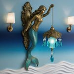 Elegant Baroque Mermaid Wall Lamp – Artistic Maritime Lighting
