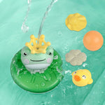 Badespaß mit Freunden - Froschbrunnen Spielzeug für die Badewanne