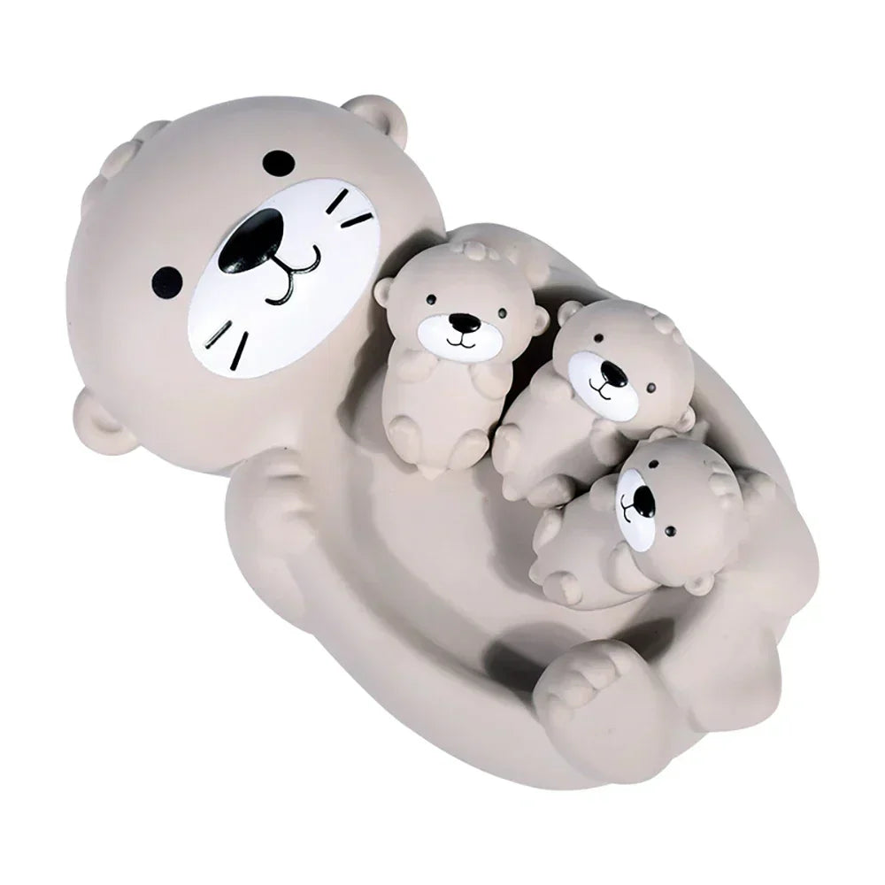 Spaßige Badewannenfreunde - Otterfamilie für die Badewanne