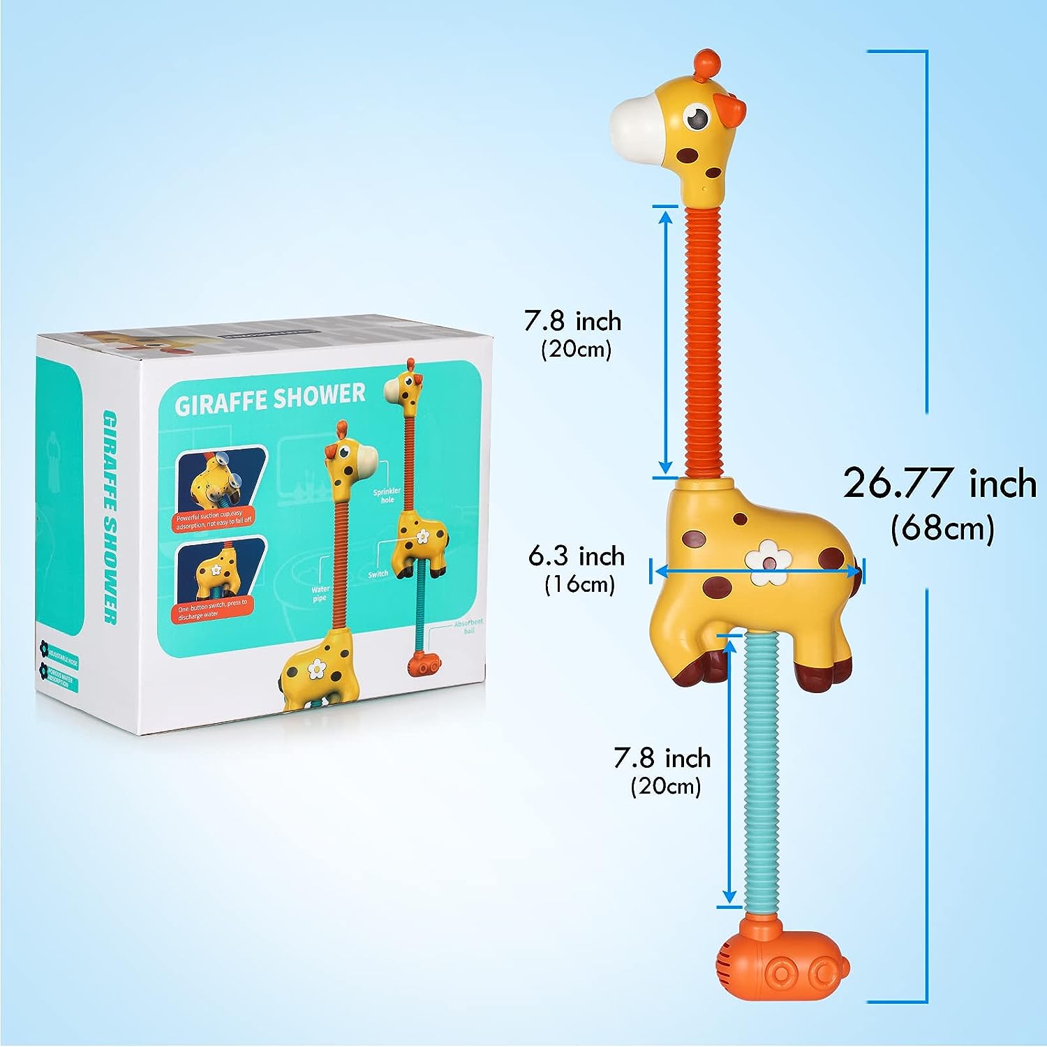Fröhlicher Badefreund: Die Giraffe für spritzigen Badespaß