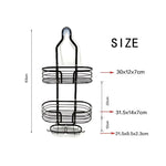 Practical three-tier shower organizer