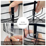 Practical three-tier shower organizer