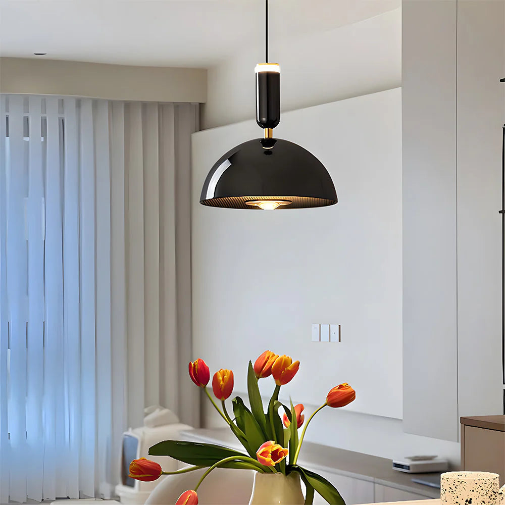 Stylish LED Pendant Light – Foutz Colored Acrylic and Aluminum Luminaire for Your Rooms