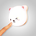Cute bear night light for carefree sleep