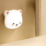 Cute bear night light for carefree sleep