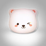 Cute bear night light for carefree sleep