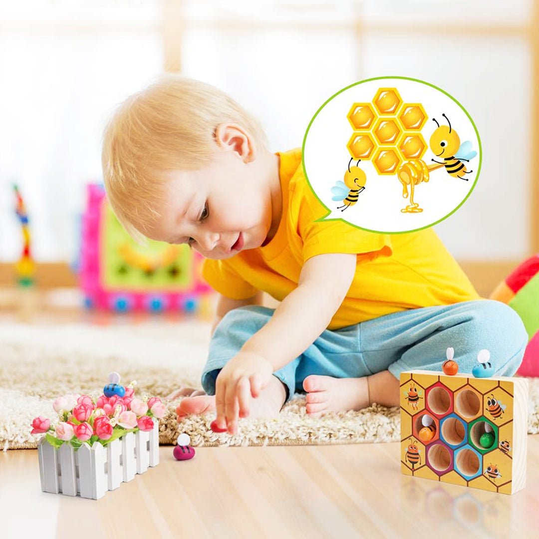 Bienen-Sortierspiel - Fördert Sortierfähigkeiten und Geschicklichkeit