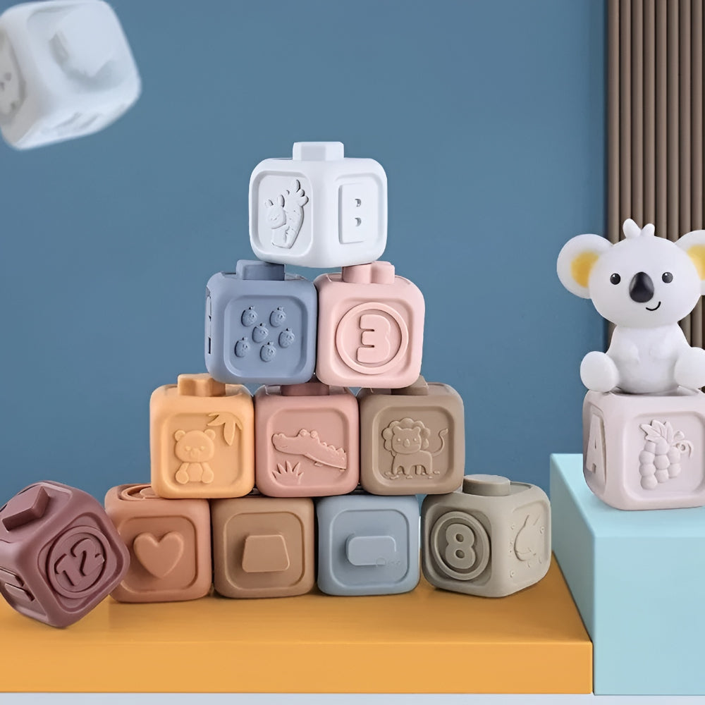 Developmental Teether with Stacking Toy for Babies