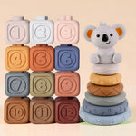 Developmental Teether with Stacking Toy for Babies