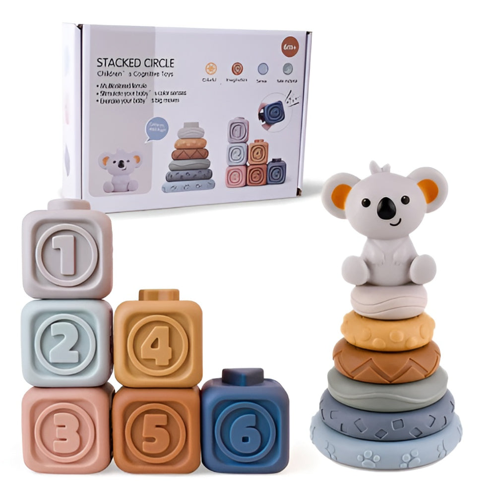 Developmental Teether with Stacking Toy for Babies