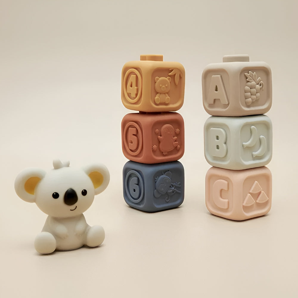 Developmental Teether with Stacking Toy for Babies
