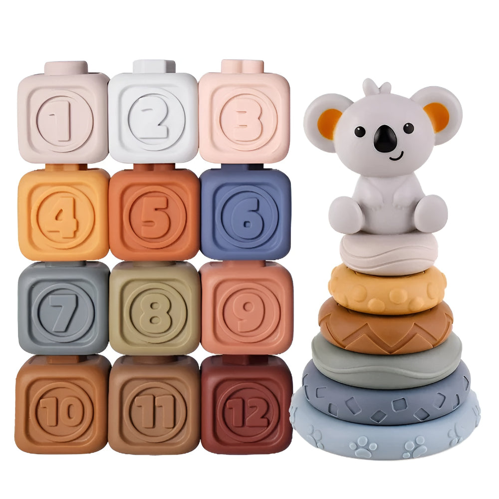Developmental Teether with Stacking Toy for Babies