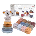 Developmental Teether with Stacking Toy for Babies