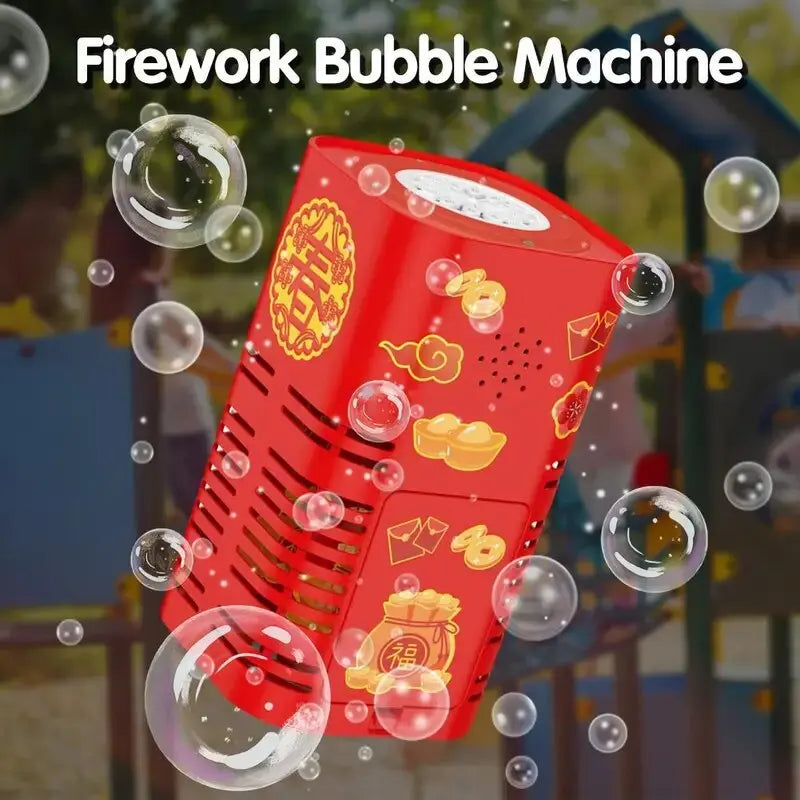 Colorful Bubble Machine with LED Lights – Battery-operated for Outdoor Use