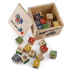 Beliebte Montessori ABC Bauklötze aus Holz