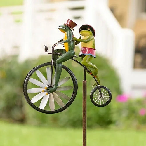 Metall-Windspiel im Fahrrad-Design für Ihren Garten