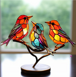 Magische Vögel aus Buntglas für Ihr Zuhause