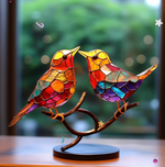 Magische Vögel aus Buntglas für Ihr Zuhause