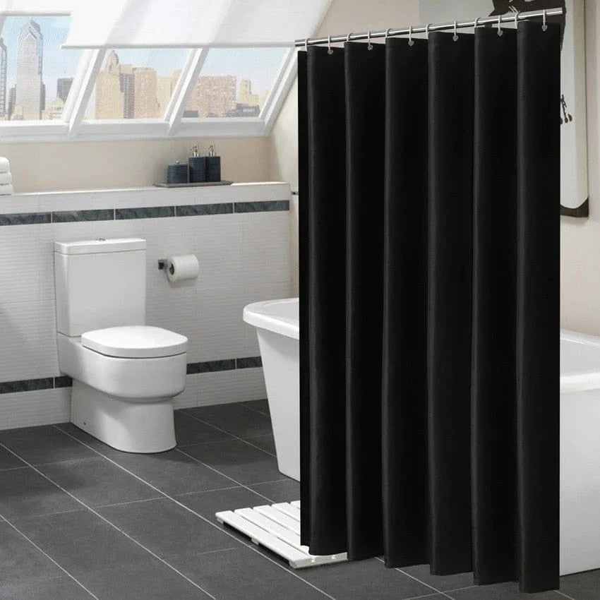 Black Shower Curtains – Water-Repellent and Opaque