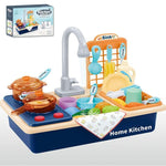 Play Kitchen with Faucet and Cooking Utensils – Interactive Toy
