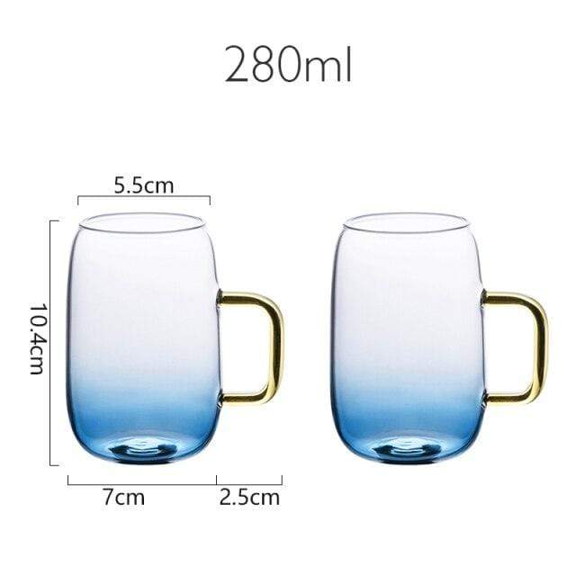 Elegant glass pitcher with matching drinking glass set