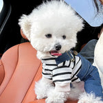 BlueBark | Modische gestreifte Jeansjacke für Hunde