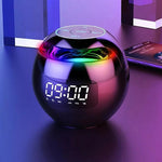 Bluetooth Lautsprecher-Wecker mit LED Nachtlicht und 2200mAh Akku – Multifunktionales Sound-System