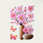 Wall Stickers with Flowers and Butterflies | Reusable | Decorative Transformation