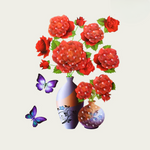 Wall Stickers with Flowers and Butterflies | Reusable | Decorative Transformation