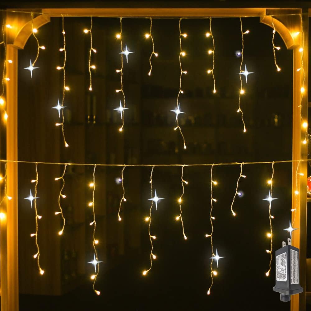 Starlight | Christmas Curtain Lights – LED Garland for Indoor and Outdoor 4m