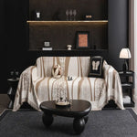 Elegantes Bohème-Fransen-Sofaüberwurf aus Mikrofaser