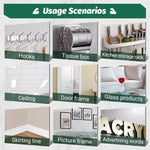 Mounting Adhesive without Drilling | Waterproof | For Hooks, Shelves, Tiles