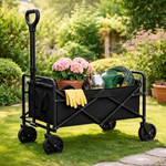 Flexible folding wagon for transport and outdoor adventures